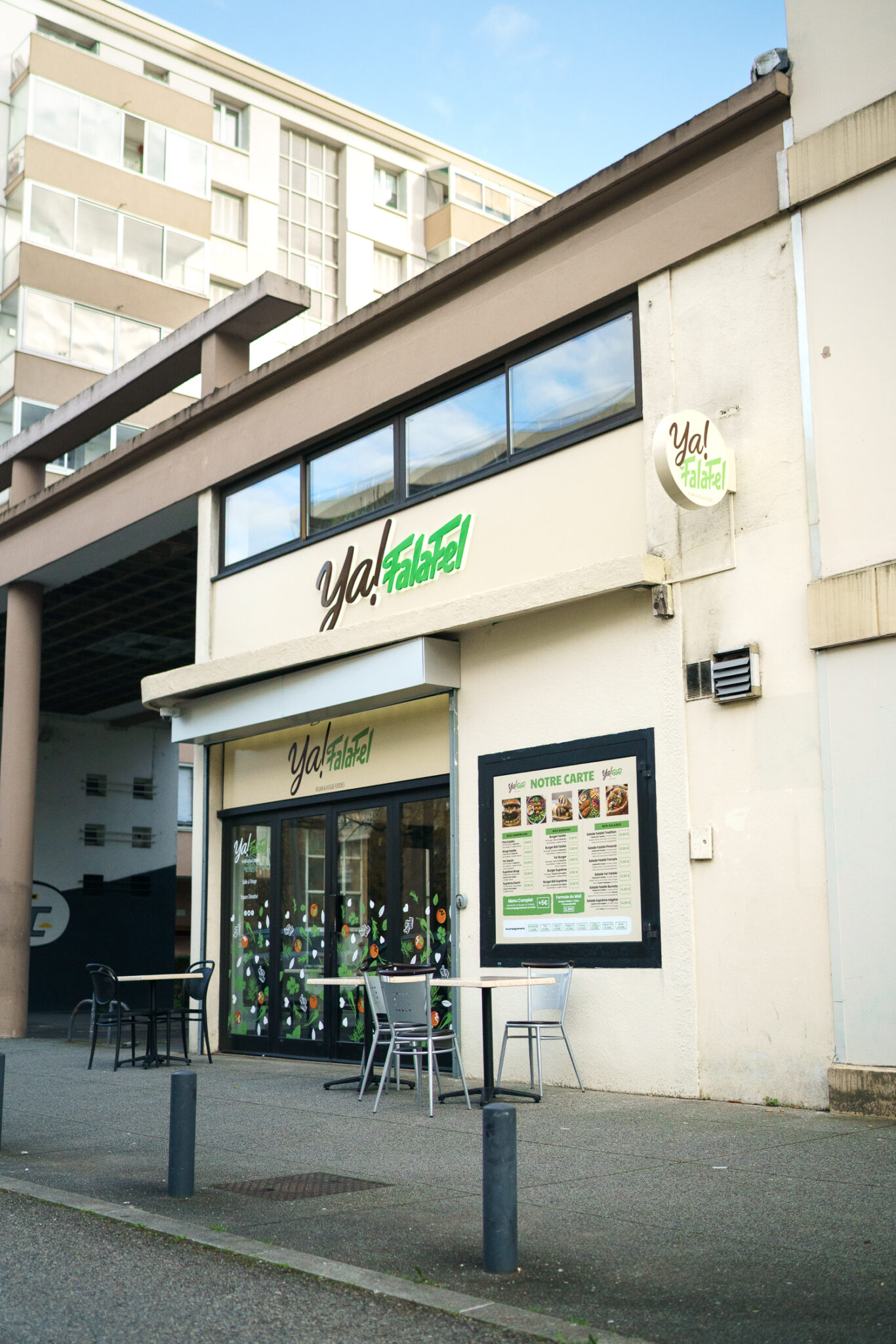 vitrine ya! falafel à grenoble fast food healthy
