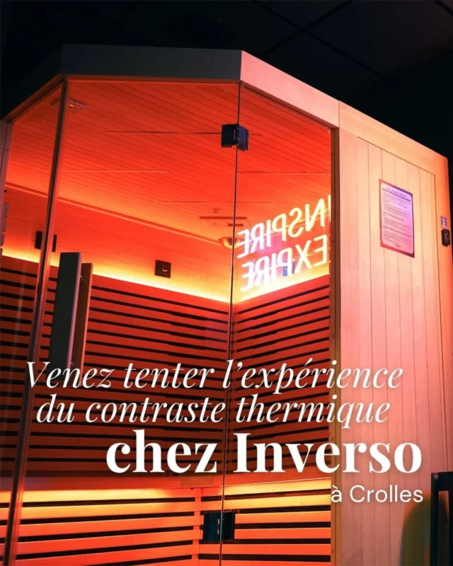 Passer du sauna brûlant au bain glacial : c’est le défi fou que propose @inverso_experience pour bousculer vos sens. ❄️🔥

C’est à Crolles qu’Emilie a décidé de développer une expérience encore trop rare en France : la thérapie de contraste thermique. Le principe ? Alterner la chaleur douce d'un sauna infrarouge et le choc d'un bain glacial pour une sensation de bien-être total.

Au-delà de la récupération sportive ou de la réduction des inflammations, c'est un véritable défi mental qui se joue. Entre conseils sur la respiration et lâcher-prise, Emilie vous guide pour dépasser vos aprioris et découvrir que votre corps est capable de bien plus que vous ne l'imaginiez. 🧘‍♂️

Et parce que le réconfort fait partie de l'expérience, le lieu a été pensé comme un cocon : après le bain, on se glisse sous un plaid dans la salle de détente avec une tisane des Jardins de Prabert ou un Kombuch’Alps. ☕✨

Que ce soit pour tester vos limites ou simplement vous offrir une parenthèse inédite, l'expérience est mémorable.

👉 Découvrez les détails de ce nouveau temple du bien-être et les bienfaits du contraste chaud/froid dans notre article (lien en bio) !

📍 @inverso_experience — 150 rue des Sources, Crolles
 
📸 @quentinfombaron
.
.
.
#inverso #bienetregrenoble #crolles #therapieparlefroid #recuperation 
Article partenaire ✨