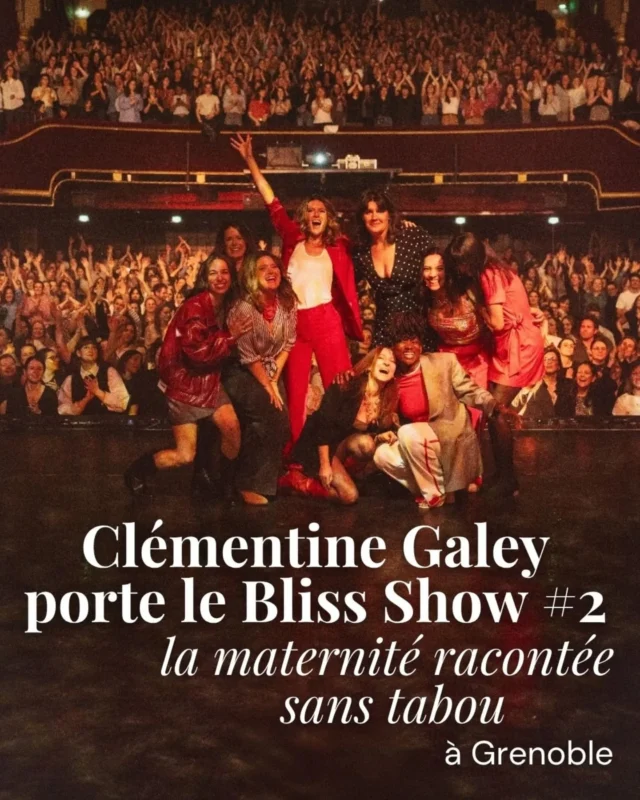 Bliss, vous connaissez ? Ce podcast aux plus de 80 millions d’écoutes a tiré du silence les voix des mères en abordant, dans l’intimité d’une discussion, le récit de leur chemin vers et à travers la maternité. 🎙️

Après le succès éclatant de sa première édition consacrée à la grossesse et au post-partum, le Bliss Show #2 voit plus grand et fera étape au Summum de Grenoble le 6 mai prochain ! Porté par Clémentine Galey, il mettra en lumière des récits inspirants, livrés avec une touchante sincérité. ✨

Ce deuxième volet s’attaque à tous les pans du vécu des femmes : le rapport au corps, la sexualité, la charge mentale, le couple, le « faire famille »… Et pour les incarner, une nouvelle « bande de meufs » qui ne sont pas rompues à l’exercice de la scène, mais qui ont en elles bien plus : une authenticité et un vécu auquel s’identifier. 

L'ambition ? Déculpabiliser les femmes, leur rendre leur dignité, leur redonner de la force et rompre leur isolement. Car comme le rappelle Clémentine : « Finalement, on est toutes dans le même bateau, on a toutes vécu les mêmes galères, les mêmes doutes, les mêmes joies, les mêmes peines. » 🤍

👉 Retrouvez notre bel échange avec Clémentine sur la genèse de ce spectacle, et réservez vite vos places via notre article (lien en bio).

@bliss.stories

✍️ Alice Dominé 

📸 Chloé Bruhat / Lisa Miquet
.
.
.
#blisspodcast #blissshow #clementinegaley #lesmondaines spectaclegrenoble